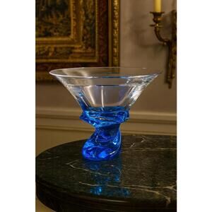 St Louis Saint-Louis EOLE 1989 Crystal Vase Art Glass Bowl French Crystal